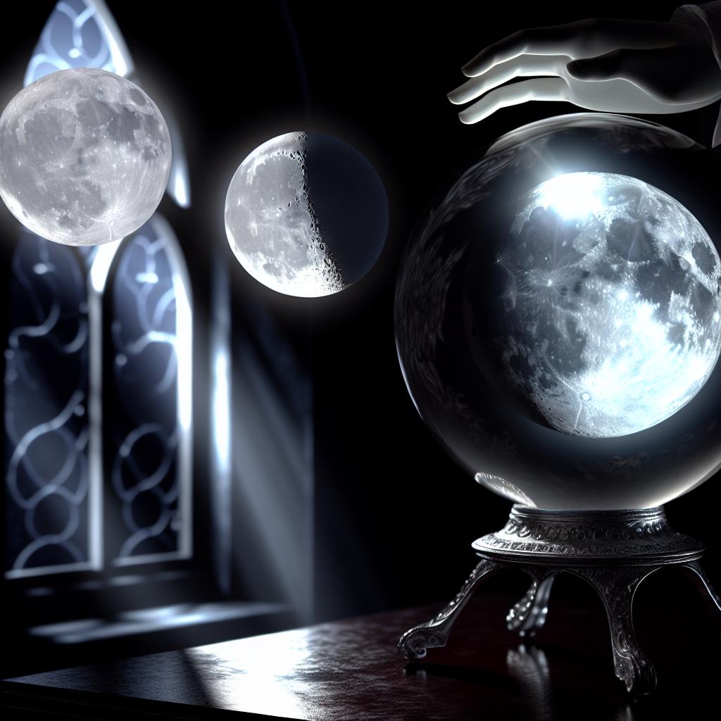 The significance of moon phases in scrying.
