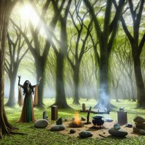 The role of nature and elements in Wiccan practices.
